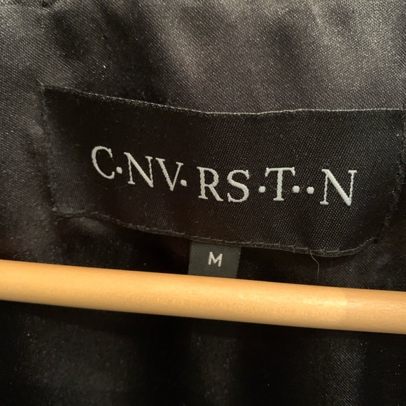 Black Leather Coat M - Picture 8 of 16